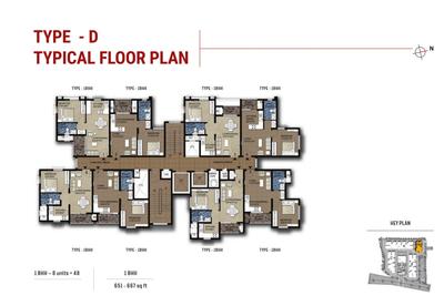 Project Image of 651.0 - 2035.0 Sq.ft 1 BHK Apartment for buy in Chettinad Burgundy