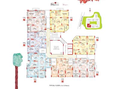 Project Image of 571.0 - 1836.0 Sq.ft 1 BHK Apartment for buy in Appaswamy Mapleton
