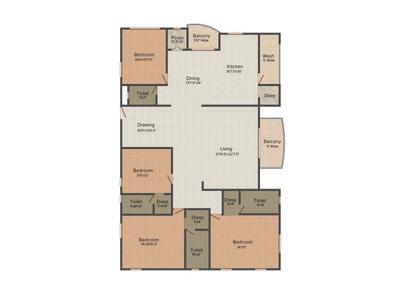 Project Image of 0.0 - 3474.0 Sq.ft 4 BHK Apartment for buy in Vaishnavi Sriman
