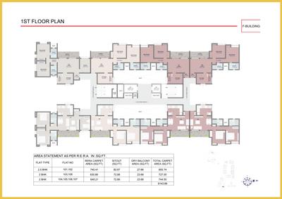 Project Image of 630.66 - 745.4 Sq.ft 2 BHK Apartment for buy in Ellora Nakshatra I Land Phase 6