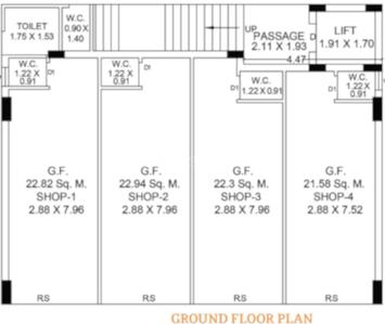 Project Image of 246.82 - 292.46 Sq.ft 1 BHK Apartment for buy in Sanskruti Square