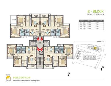 Project Image of 1070.0 - 1600.0 Sq.ft 2 BHK Apartment for buy in BSCPL Bollineni Silas