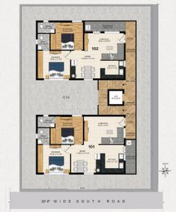 Project Image of 0.0 - 1265.0 Sq.ft 2 BHK Apartment for buy in Syamala Srinivasam