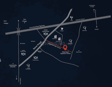 Project Image of 0.0 - 866.49 Sq.ft 2 BHK Apartment for buy in Majestique Signature Towers Building No B Wing B6