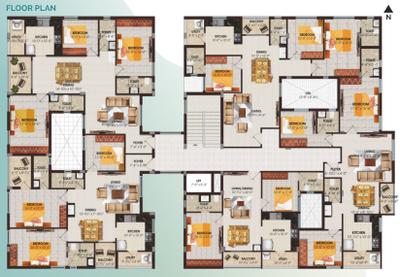 Project Image of 777.0 - 1252.0 Sq.ft 2 BHK Apartment for buy in Mukurthi Tiara
