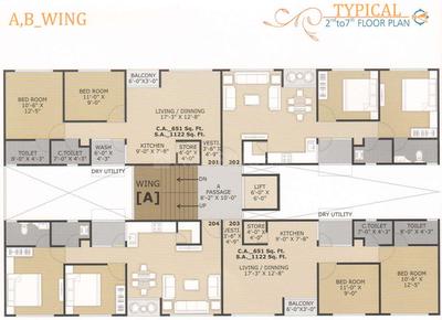 Project Image of 690.72 - 694.06 Sq.ft 2 BHK Apartment for buy in Vaniraj Heights
