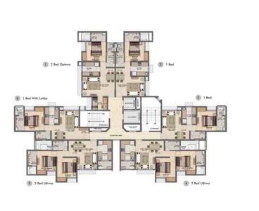 Project Image of 499.45 - 499.98 Sq.ft 1 BHK Apartment for buy in Lodha Magnolia A B And C