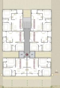 Project Image of 528.51 - 556.39 Sq.ft 2 BHK Apartment for buy in Vraj Mangal Phase 1