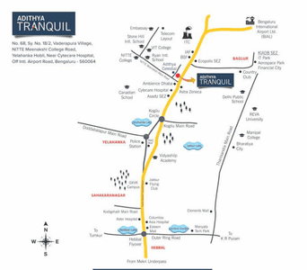 Project Image of 1360.0 - 1836.0 Sq.ft 2 BHK Apartment for buy in Adithya Tranquil