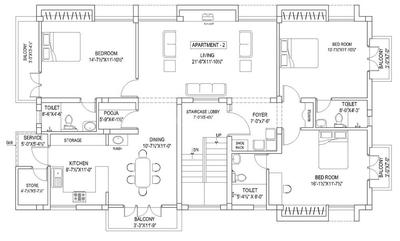 Project Image of 1385.0 - 2010.0 Sq.ft 3 BHK Apartment for buy in Pushkar The Cedars