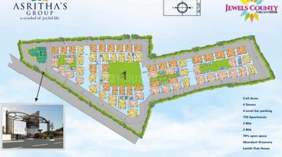 Project Image of 1134.0 - 1955.0 Sq.ft 2 BHK Apartment for buy in Asrithas Jewels County