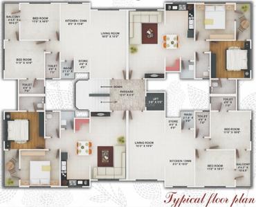 Project Image of 0.0 - 629.69 Sq.ft 2 BHK Apartment for buy in Shilp Sai Palace Building F G