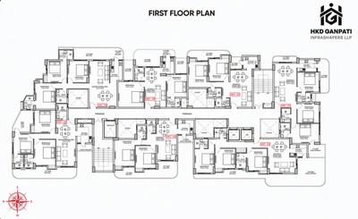 Project Image of 1165.0 - 1900.0 Sq.ft 2 BHK Apartment for buy in HKD Ganpati Bramhdeo Apartment