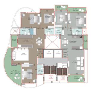 Project Image of 887.27 - 1284.89 Sq.ft 2 BHK Apartment for buy in Raichandani Sunman Co Operative Housing Society Limited