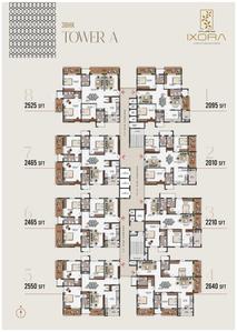 Project Image of 1990.0 - 2640.0 Sq.ft 3 BHK Apartment for buy in Vajram Ixora