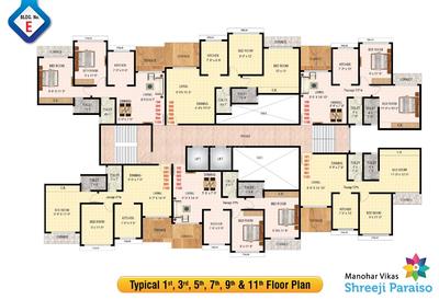 Project Image of 447.99 - 1154.11 Sq.ft 1 BHK Apartment for buy in Manohar Vikas Shreeji Paraiso Phase 2