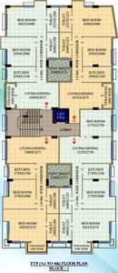 Project Image of 912 Sq.ft 2 BHK Apartment / Flat for sale in Tangra for Rs. 7500000
