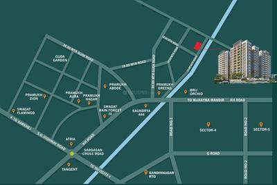 Project Image of 0.0 - 2736.0 Sq.ft 3 BHK Apartment for buy in Shreeji Landmark