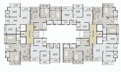 Project Image of 514.95 - 637.01 Sq.ft 2 BHK Apartment for buy in Star Aman Park