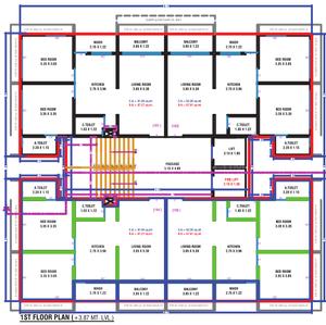 Project Image of 666.72 - 730.76 Sq.ft 2 BHK Apartment for buy in Eden Evoq And Empire