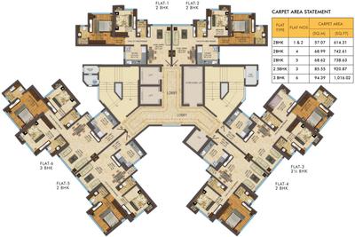 Project Image of 614.3 - 1016.01 Sq.ft 2 BHK Apartment for buy in ACME Oasis Tower 2