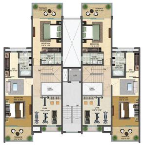 Project Image of 465.0 - 624.0 Sq.ft 1 BHK Apartment for buy in Amar Capetown Apartments Phase 1