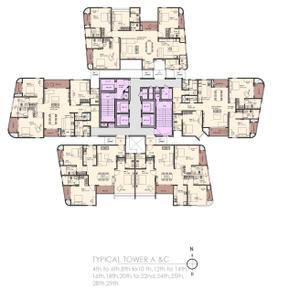 Project Image of 2117.0 - 2944.0 Sq.ft 3 BHK Apartment for buy in Sattva Aaranya