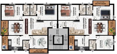 Project Image of 1365.0 - 1855.0 Sq.ft 3 BHK Apartment for buy in Viva Vibrant