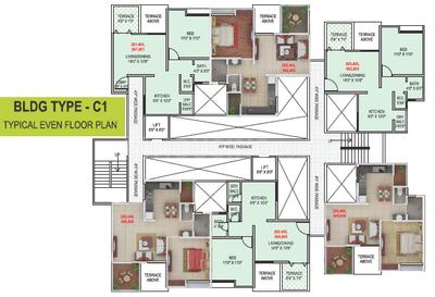 Project Image of 574.9 - 671.56 Sq.ft 2 BHK Apartment for buy in F5 Green County