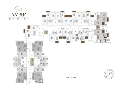 Project Image of 255.64 - 495.0 Sq.ft 1 RK Apartment for buy in Shree Sai Amber Residency