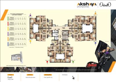 Project Image of 711.45 - 875.53 Sq.ft 2 BHK Apartment for buy in Akshaya Orlando