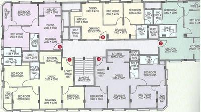 Project Image of 1451 Sq.ft 3 BHK Apartment / Flat for sale in Belghoria for Rs. 8000000