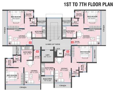 Project Image of 312.15 - 323.0 Sq.ft 1 BHK Apartment for buy in Divine Home Sai Breeze