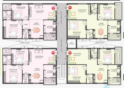 Project Image of 0.0 - 1150.0 Sq.ft 2 BHK Apartment for buy in Garnitha Akhilesh Towers