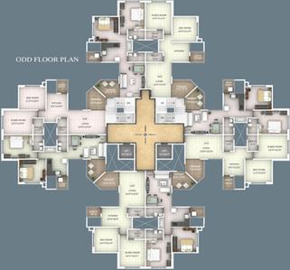 Project Image of 593.0 - 606.0 Sq.ft 2 BHK Apartment for buy in Trailokya Meghmalhar Apartment