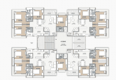 Project Image of 1323.0 - 2205.0 Sq.ft 2 BHK Apartment for buy in Fortune Modern Flats