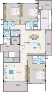 Project Image of 2240.0 - 2540.0 Sq.ft 3 BHK Apartment for buy in Legacy Aura