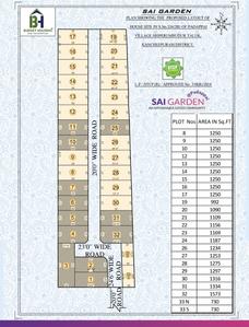 Project Image of 660.0 - 1703.0 Sq.ft Residential Plot Plot for buy in Budget Sai Garden