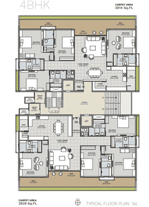 Project Image of 1911.0 - 6203.0 Sq.ft 3 BHK Apartment for buy in Avadh Ercole