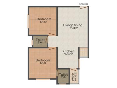 Project Image of 0.0 - 1375.0 Sq.ft 3 BHK Apartment for buy in Aum Param