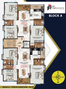 Project Image of 1440.0 - 1607.0 Sq.ft 3 BHK Apartment for buy in VGK Romanza