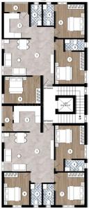 Project Image of 0.0 - 1224.0 Sq.ft 3 BHK Apartment for buy in TVR Achyutam