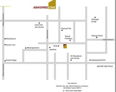 Abhishree One Location Plan 1