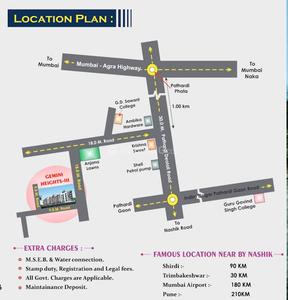 Vikas Gemini Heights III Apartment Location Plan 1