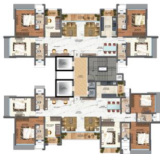 Project Image of 0.0 - 2620.0 Sq.ft 4.5 BHK Apartment for buy in Veena Sky Heights