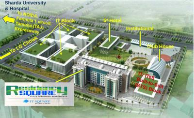 Project Image of 421.0 - 615.0 Sq.ft 1 BHK Apartment for buy in Adel Residency Square