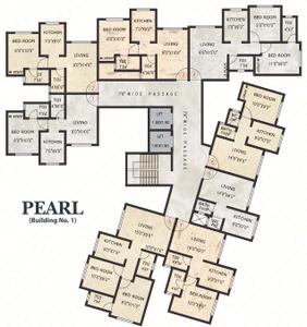 Project Image of 378.14 - 408.0 Sq.ft 1 BHK Apartment for buy in Skyline Pearl And Ruby
