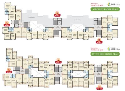 Project Image of 313.66 - 471.78 Sq.ft 1 BHK Apartment for buy in Shreeji Satyam Sheela Wing F