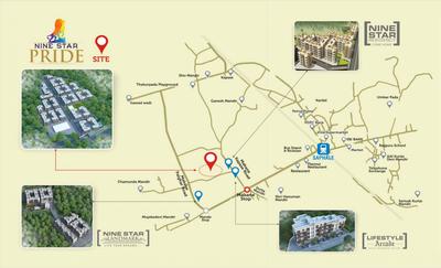 Project Image of 282.0 - 537.0 Sq.ft 1 RK Apartment for buy in Nine Star Pride