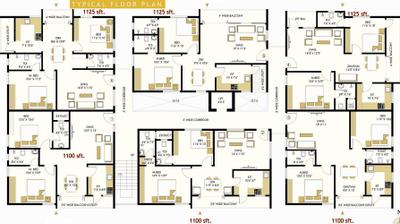 Project Image of 1100.0 - 1284.0 Sq.ft 2 BHK Apartment for buy in Myspace Elite